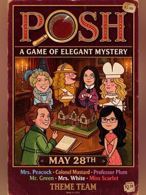 5/28 Theme Team Presents Posh: An Elegant Game of Mystery!